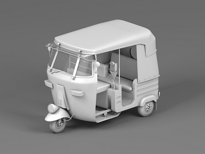 Auto Clay render 3d 3d animation animation auto behance cinema 4d design icon india maxonc4d modelling rickshaw toy vehicles