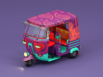 Indian Auto 3d 3d animation animation auto behance cinema 4d design icon illustration india maxonc4d modelling toy vehicles