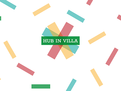 Coworking Logo | HUB in Villa branding coworking design gometric graphic design logo minimal vector