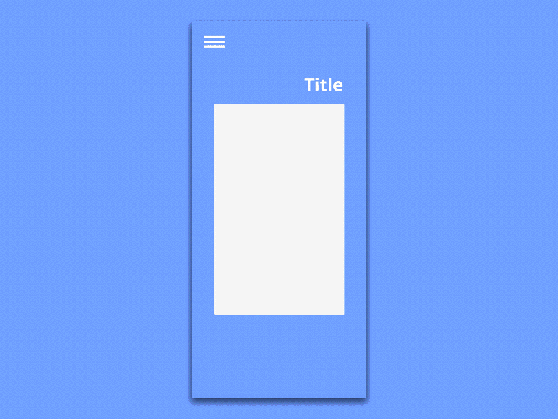 Menu animation by Seir Kiilerich on Dribbble