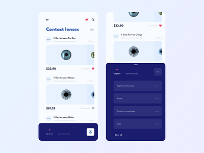 012_Daily UI_E-Commerce Shop app catalog daily ui design e commerce figma filter lenses minimalism shop store ui ux