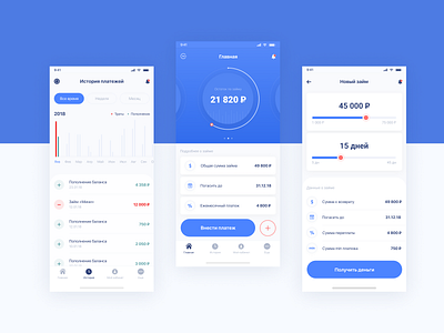 ios_app_loan_concept an exquisite beast android app bank blue concept credit figma ios loan material money schedule ui ux