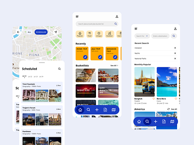 AlphaGo-Trip Planner app design mobile planner travel travelapp ui uiux ux