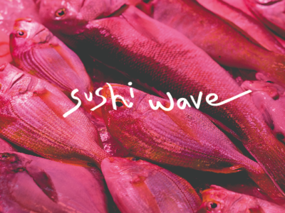 Brand Design : Sushi Wave branding chill color design food fresh graphic icon illustration logo typography vi vibe