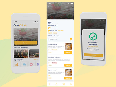 Lemon food order app clean ui dailyui design mobile design mobile ui newdesign uxdesign