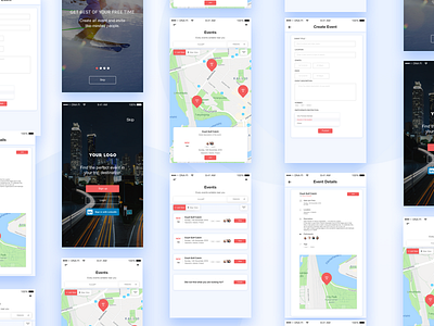 Mobile app design for an event app