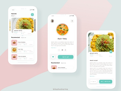 Vegetarian Restaurant‎ Search - a mobile app food app iphone app mobile app mobile app design mobile ui restaurant search app uidesign uxdesign