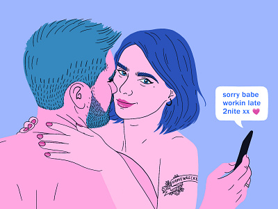 Homewrecker cheating editorial fetish homewrecker illustration kink vice