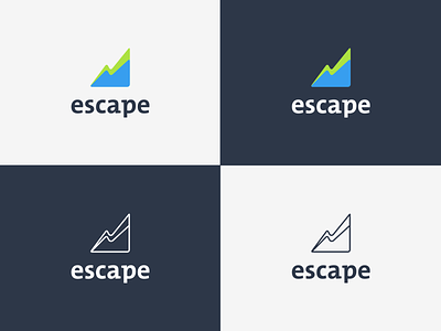 Escape advertisement brand identity branding branding design creative app design growth logo mark marketing marketing agency sigil visual identity