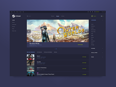 Steam Redesign