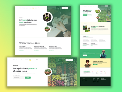 DotAgric- Agrotech web application branding graphic design ui