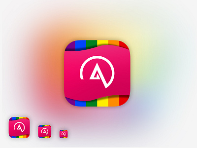 Daily UI 005 - App Icon 005 app icon branding daily ui design figma lgbt logo rainbow vector
