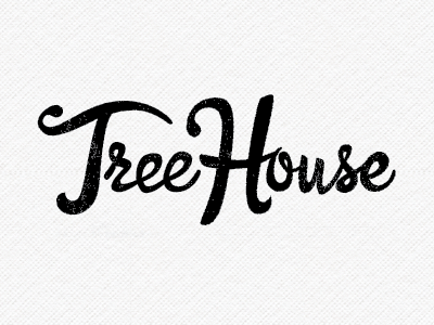 Tree House Logo branding illustration lettering logo typography