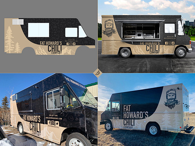 Chili Food Truck Wrap brand branding design food food and drink photoshop sketch truck wrap typography vehicle