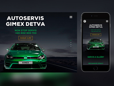 Gimex - Service station css3 fullscreen html5 jquery onepage parallax responsive scroll website