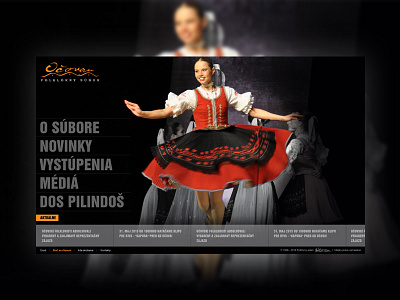 Ocovan - The Slovak folk dance ensemble black dance dancer ensemble folk fullscreen orange responsive scroll slovakia website white