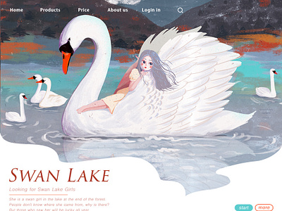 swan Lake girl illustration