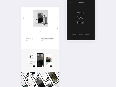 Digital Portfolio — Work design designinspirations flat minimal typography ui ux web