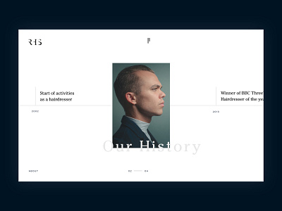 RHS - Timeline designinspirations follow me minimal typography ui ux web