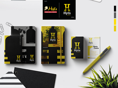 Rebranding Hyts Eventos - Stationary Store branding branding design creative design logo rebranding stationary store