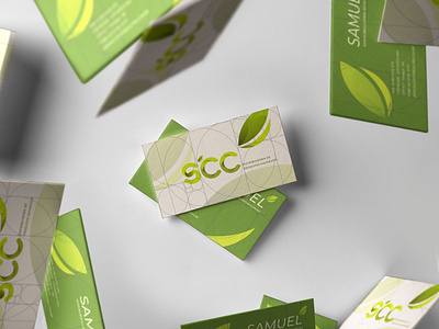 Business Card - SCC 2d geometric branding business card character geometric identity card leaf learn more line modern nature segmento áureo style áurea