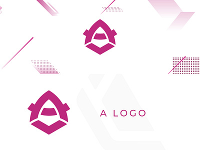 A Logo a pink logo