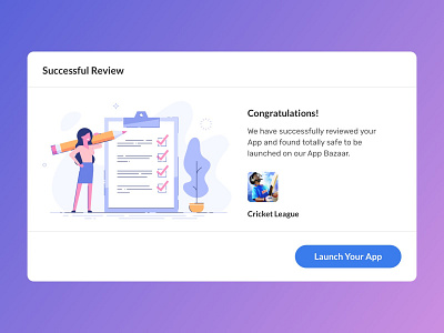 Launch App Pop-up design by Vijay Ram on Dribbble