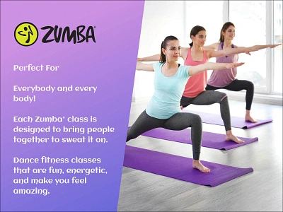 Zumba Fitness Banner graphic design ui ux ui design