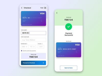 Credit Card Checkout - 002 card checkout credit dailyui payment ui ux ui design