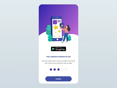 Rate Us app googleplay ratings review ui ux