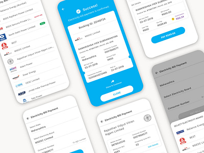 Electricity Bill Payment electricity ui ux ui design utility