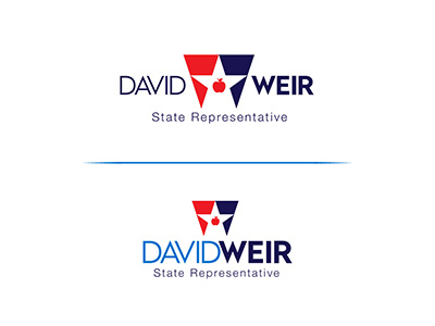 Political Logo Dave Weir branding logo political