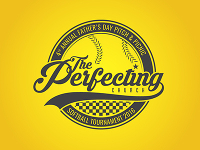 Perfecting Softball branding church logo sports