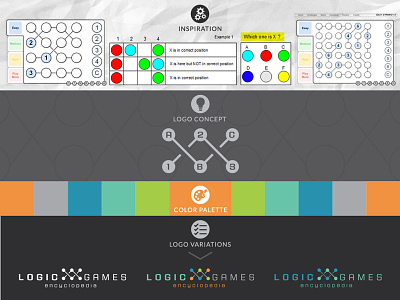 Logic Games: Brand Creation Process brand creation design game law lawyer logic logo lsat school test
