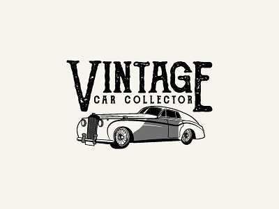 VINTAGE CAR LOGO DESIGN car car collector car logo graphic designer illustration logo artist logo design logo designer pakistan professional logo retro retro car vintage vintage car vintage logo