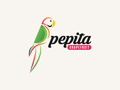 GRAPEFRUIT LOGO DESIGN colourful colourful logo drink drink logo grapefruit logo artist logo design logo designer millenial modern modern logo parrot parrot logo professional logo