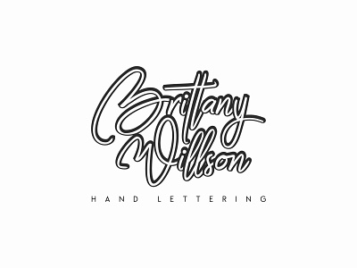 Brittany Willson Logo Concept calligraphy graffiti graphicdesigner handlettering logo logodesign logodesigner shot shots