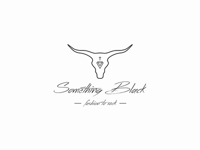 Something Black Logo Design black bohemian clothing fashion logo logo artist logo concept logo design logo designer minimal modern rock