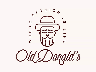 Minimaist Old Man Logo Design