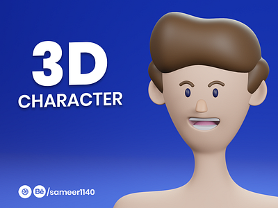 3D Character using Blender 3d art 3d modeling design