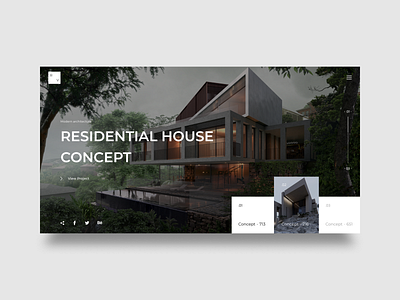 Modern Architecture - Web concept architecht arounda concept design desktop interface sketch ui web