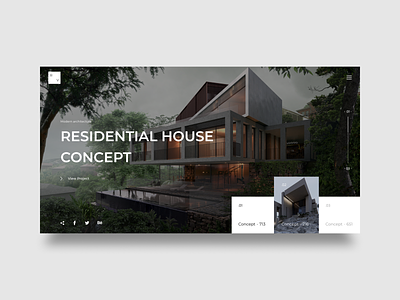 Modern Architecture - Web concept