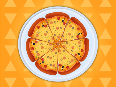 Pizza by urluckyturtle on Dribbble