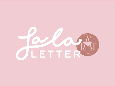 Lala Letter Logo branding design flat handlettered icon lettering logo logomark