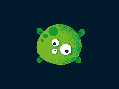 Green Germ character design game illustration vector web
