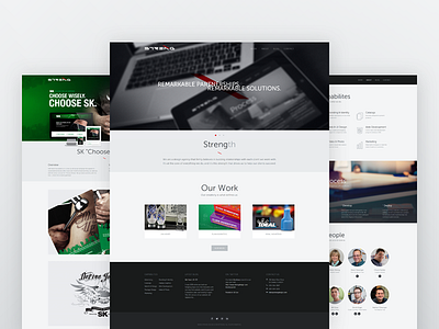 New Streng Site clean debut flat portfolio simple web