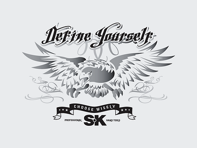 "Define Yourself" Tattoo Illustration illustration tattoo