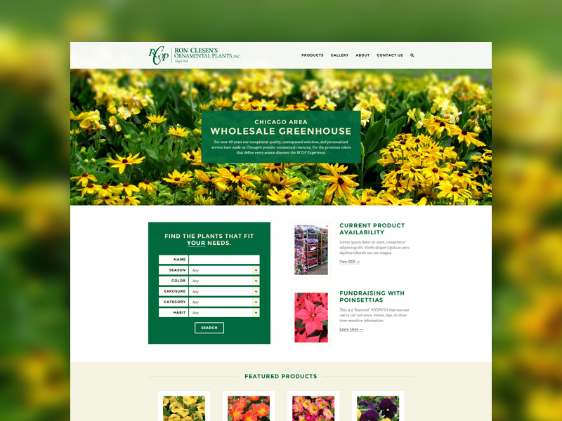 RCOP Greenhouse website by Streng on Dribbble