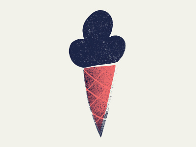 Little Ice-Cream baby blue ice cream illustration pattern texture