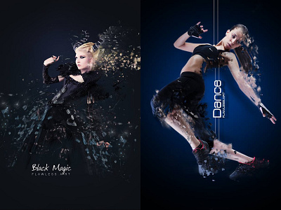 DANCE vs BLACK MAGIC design digital photoshop